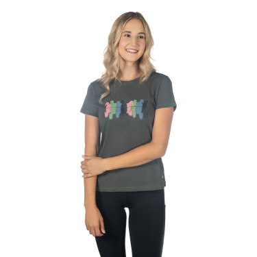 T-Shirt HKM Mirror Gris vert