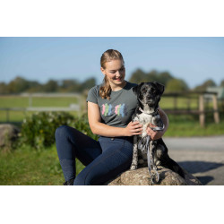 T-Shirt HKM Mirror Gris vert