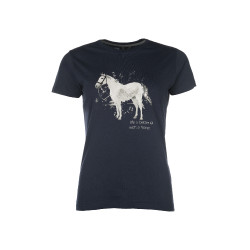 T-Shirt HKM Sparkle Bleu foncé T-Shirt HKM Sparkle Bleu foncé