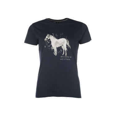 T-Shirt HKM Sparkle Bleu foncé T-Shirt HKM Sparkle Bleu foncé