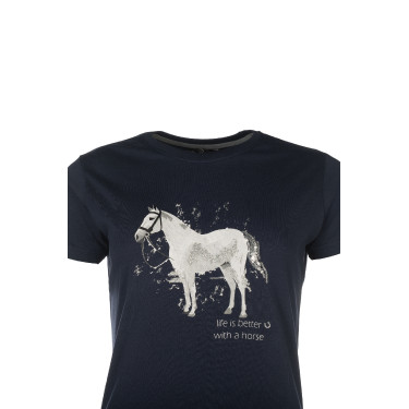 T-Shirt HKM Sparkle Bleu foncé T-Shirt HKM Sparkle Bleu foncé
