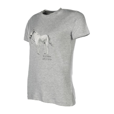 T-Shirt HKM Sparkle Gris chiné