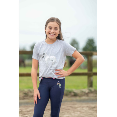 T-Shirt HKM Sparkle Gris chiné