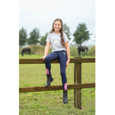 T-Shirt HKM Sparkle Gris chiné