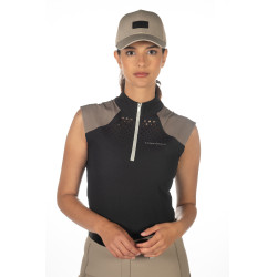 Top fonctionnel HKM Amalfi Noir / taupe Top fonctionnel HKM Amalfi Noir / taupe