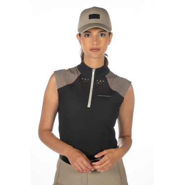 Top fonctionnel HKM Amalfi Noir / taupe Top fonctionnel HKM Amalfi Noir / taupe