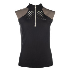 Top fonctionnel HKM Amalfi Noir / taupe Top fonctionnel HKM Amalfi Noir / taupe