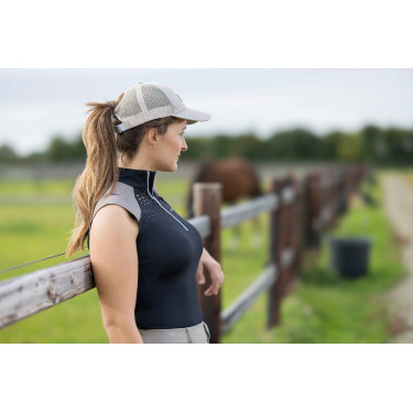 Top fonctionnel HKM Amalfi Noir / taupe Top fonctionnel HKM Amalfi Noir / taupe