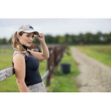 Top fonctionnel HKM Amalfi Noir / taupe Top fonctionnel HKM Amalfi Noir / taupe