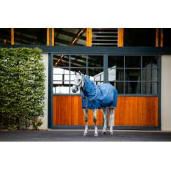 Couverture Horseware Ionic Therapy Mesh Cooler Bleu imperial / argent / marine Couverture Horseware Ionic Therapy Mesh Cooler Bleu imperial / argent / marine