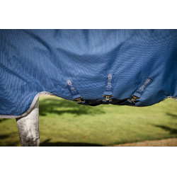 Couverture Horseware Ionic Therapy Turnout 100g Bleu imperial / argent / marine