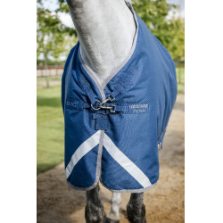 Couverture Horseware Ionic Therapy Turnout 100g Bleu imperial / argent / marine
