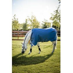 Couverture Horseware Ionic Therapy Turnout 100g Bleu imperial / argent / marine