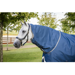 Couverture Horseware Ionic Therapy Turnout 100g Bleu imperial / argent / marine
