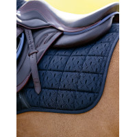 Tapis de selle LeMieux Square de Eurojump Self-Cool 3D Marine Bleu marine