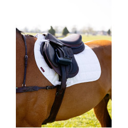 Tapis de selle LeMieux Square de Eurojump Self-Cool 3D Blanc