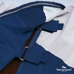 Couverture Horseware Rambo Summer Series V-Front Marine / gris Bleu