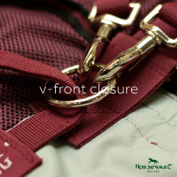 Couverture Horseware Rambo Summer Series V-Front Marine / gris Bleu