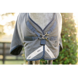 Couverture Horseware Rhino Hexstop Plus Poney Turnout 0g Gris / indigo / marine Couverture Horseware Rhino Hexstop Plus Poney Turnout 0g Gris / indigo / marine