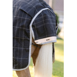 Couverture Horseware Rhino Wug Poney Turnout 0g Noir / carreaux blanc gris Couverture Horseware Rhino Wug Poney Turnout 0g Noir / carreaux blanc gris