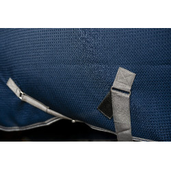 Couverture séchante Horseware Rambo Techni Waffle Cooler Marine / orage / gris argent Bleu marine Couverture séchante Horseware Rambo Techni Waffle Cooler Marine / orage / gris argent Bleu marine
