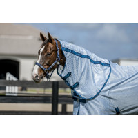 Couvre-cou anti-mouches Horseware Amigo Bug Rug Bleu azure /Marine / bleu électrique