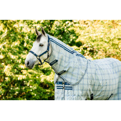 Couvre-cou anti-mouches Horseware Newmarket Marine witney Bleu marine