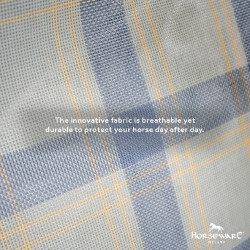 Couvre-cou anti-mouches Horseware Newmarket Marine witney Bleu marine