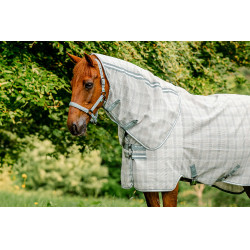Couvre-cou anti-mouches Horseware Newmarket Charbon de bois witney Gris