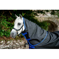 Couvre-cou Horseware Amigo Ripstop 900D Turnout Hood 150g Noir / bleu classique
