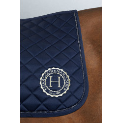 Tapis Sunny et bonnet Funny Harcour pack Marine / doré clair Bleu marine