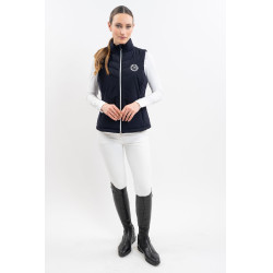 Veste sans manches Harcour Pola femme Marine / blanc Bleu