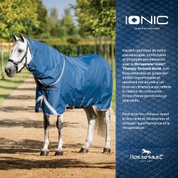 Couvre-cou Horseware Ionic Therapy Turnout 0g Bleu imperial / argent / marine