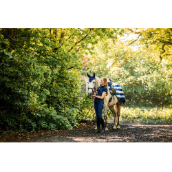 Couvre-reins polaire Horseware Newmarket Marine witney Bleu marine
