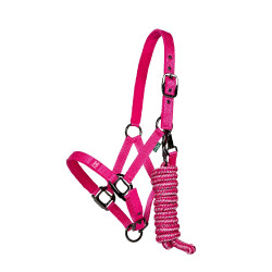 Licol et longe Horseware Newmarket Rose witney Licol et longe Horseware Newmarket Rose witney