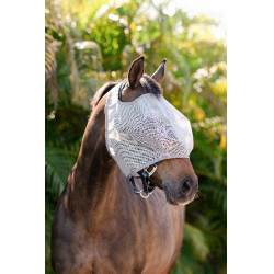 Masques anti-mouches Horseware Amigo sans oreilles Argent / gris titanium / argent