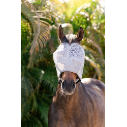 Masques anti-mouches Horseware Amigo sans oreilles Argent / gris titanium / argent