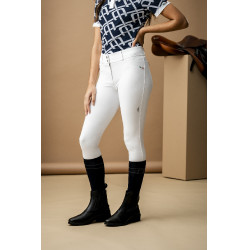 Pantalon Horseware AA Aria patch genoux taille mi haute Blanc