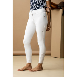 Pantalon Horseware AA Aria patch genoux taille mi haute Blanc