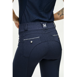 Pantalon Horseware Newmarket taille mi haute grip genoux Marine / marine Bleu