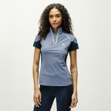 Polo 1/4 zip Horseware Stamina manches courtes Polo 1/4 zip Horseware Stamina manches courtes