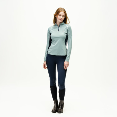 Polo 1/4 zip Horseware Stamina manches longues Polo 1/4 zip Horseware Stamina manches longues