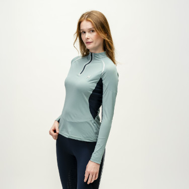 Polo 1/4 zip Horseware Stamina manches longues Polo 1/4 zip Horseware Stamina manches longues