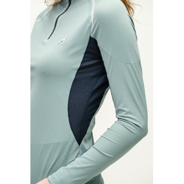 Polo 1/4 zip Horseware Stamina manches longues Polo 1/4 zip Horseware Stamina manches longues