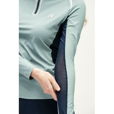 Polo 1/4 zip Horseware Stamina manches longues Polo 1/4 zip Horseware Stamina manches longues