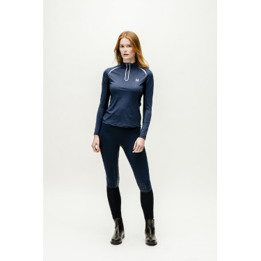 Polo 1/4 zip Horseware Stamina manches longues Polo 1/4 zip Horseware Stamina manches longues