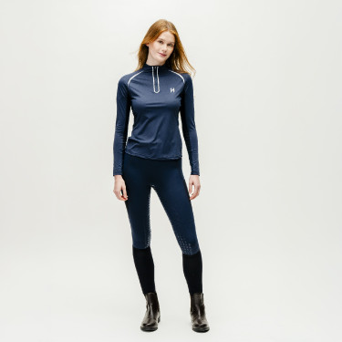 Polo 1/4 zip Horseware Stamina manches longues Polo 1/4 zip Horseware Stamina manches longues