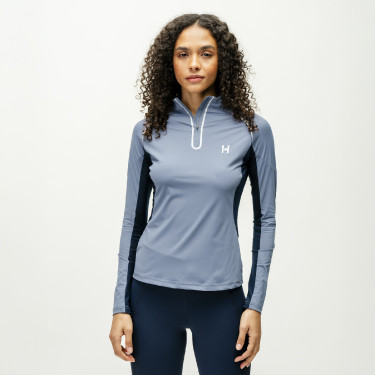 Polo 1/4 zip Horseware Stamina manches longues Polo 1/4 zip Horseware Stamina manches longues