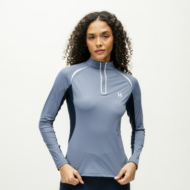 Polo 1/4 zip Horseware Stamina manches longues Polo 1/4 zip Horseware Stamina manches longues