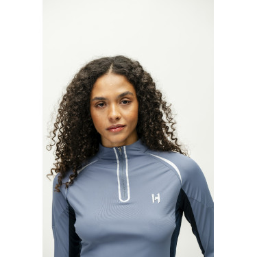 Polo 1/4 zip Horseware Stamina manches longues Polo 1/4 zip Horseware Stamina manches longues